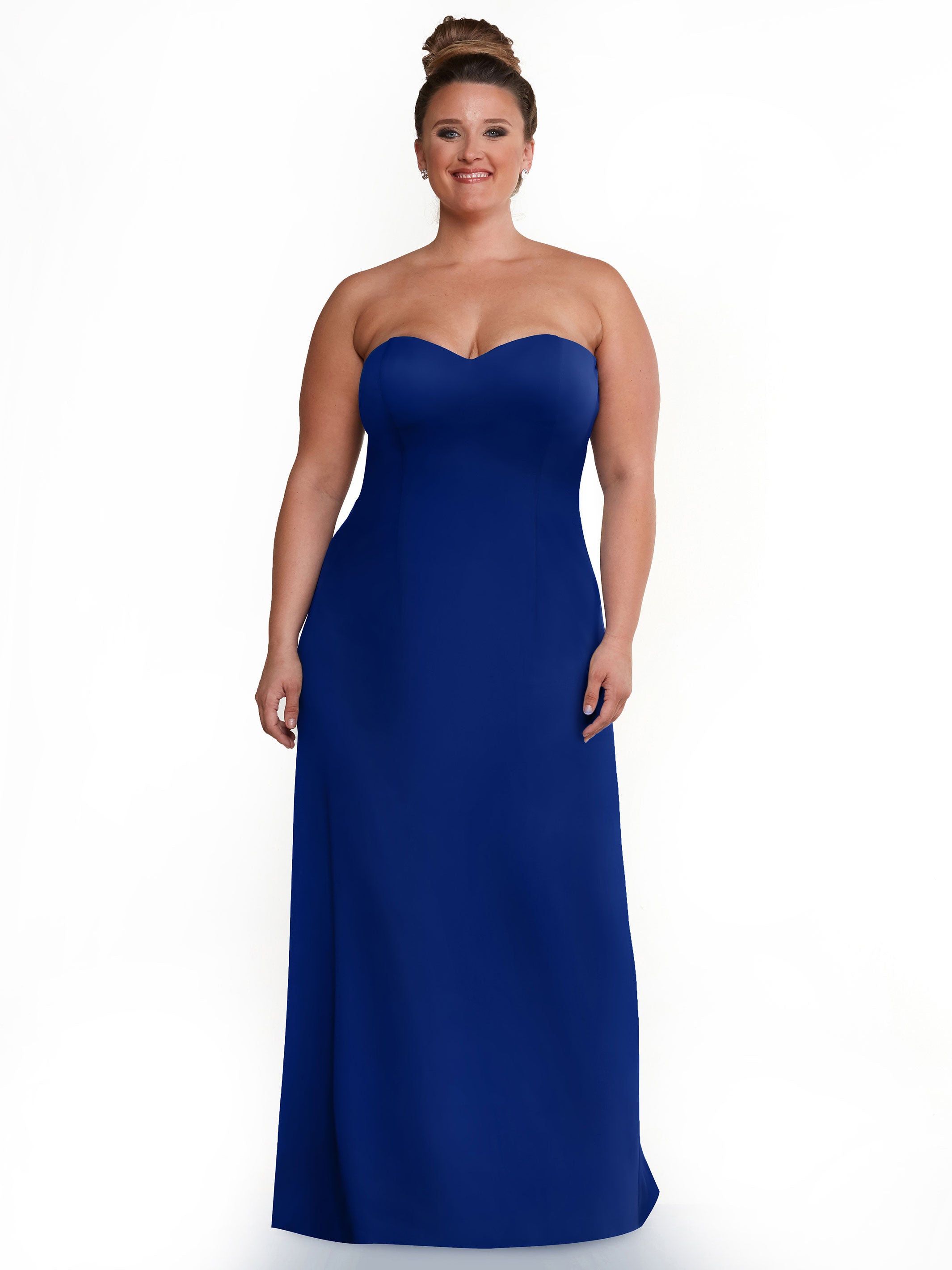 Elegant 83044 A-Line Double Knit Strapless Sweetheart Neckline Bridesmaid Dress - Perfect for Weddings, Formal Events & Special Occasions