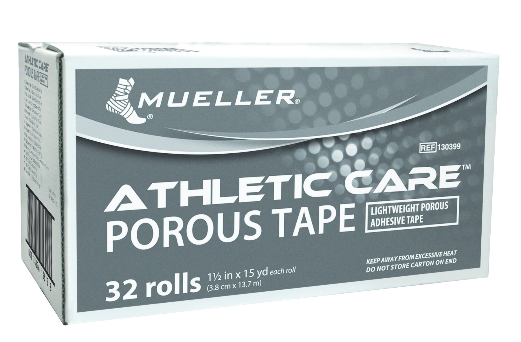 ATHLETIC CARE® Porous Sports Tape - 1.5 Inch White Adhesive Tape Roll for Athletic Support, Injury Prevention & Joint Stability - Ideal for Basketball, Running, Gym Workouts & Physical Therapy