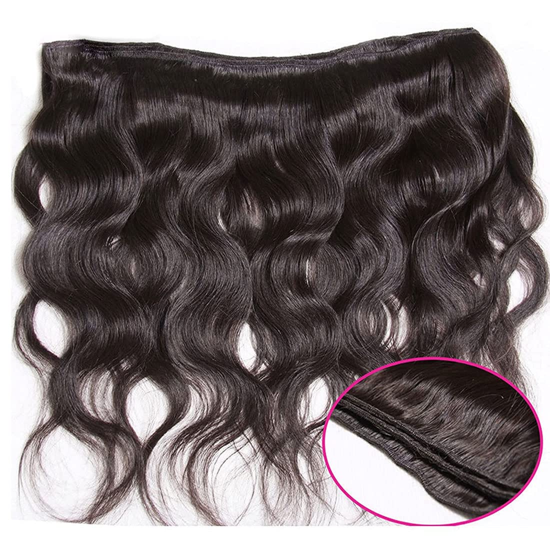 Nadula 12A Brazilian Body Wave Virgin Human Hair 4 Bundles (20 22 24 26 Inch) - 100% Unprocessed Natural Wavy Human Hair Extensions for Black Women - Perfect for Daily Styling, Weaves, Braids & Special Occasions