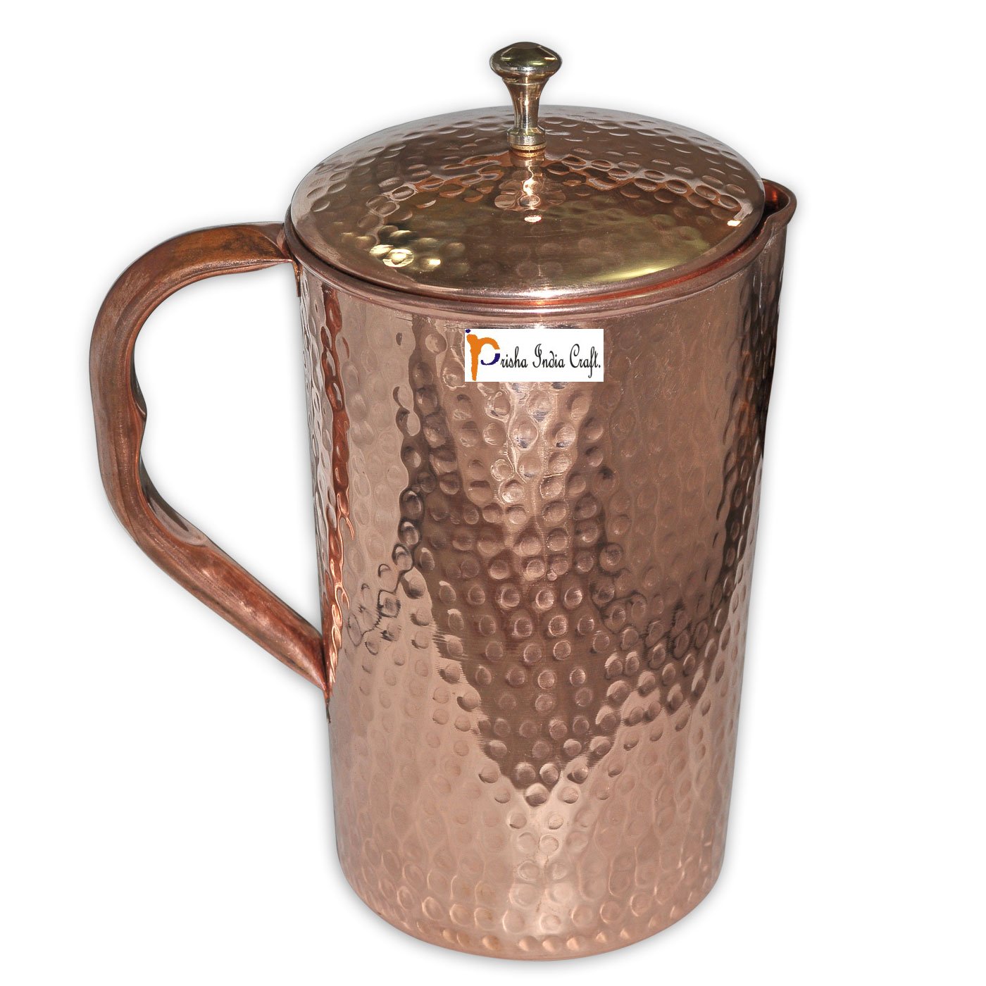 Prisha India Craft® 5-Piece Traditional Indian Copper Dinner Set - 12