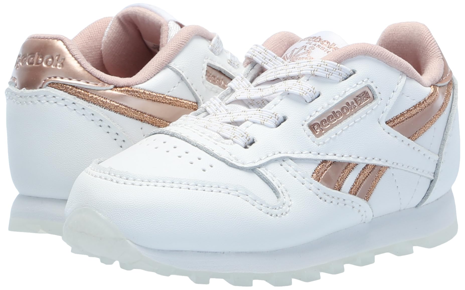 Reebok Baby Girls Classic Leather Sneakers - Comfortable & Stylish Shoes for Toddlers & Kids - Perfect for School, Play & Everyday Wear