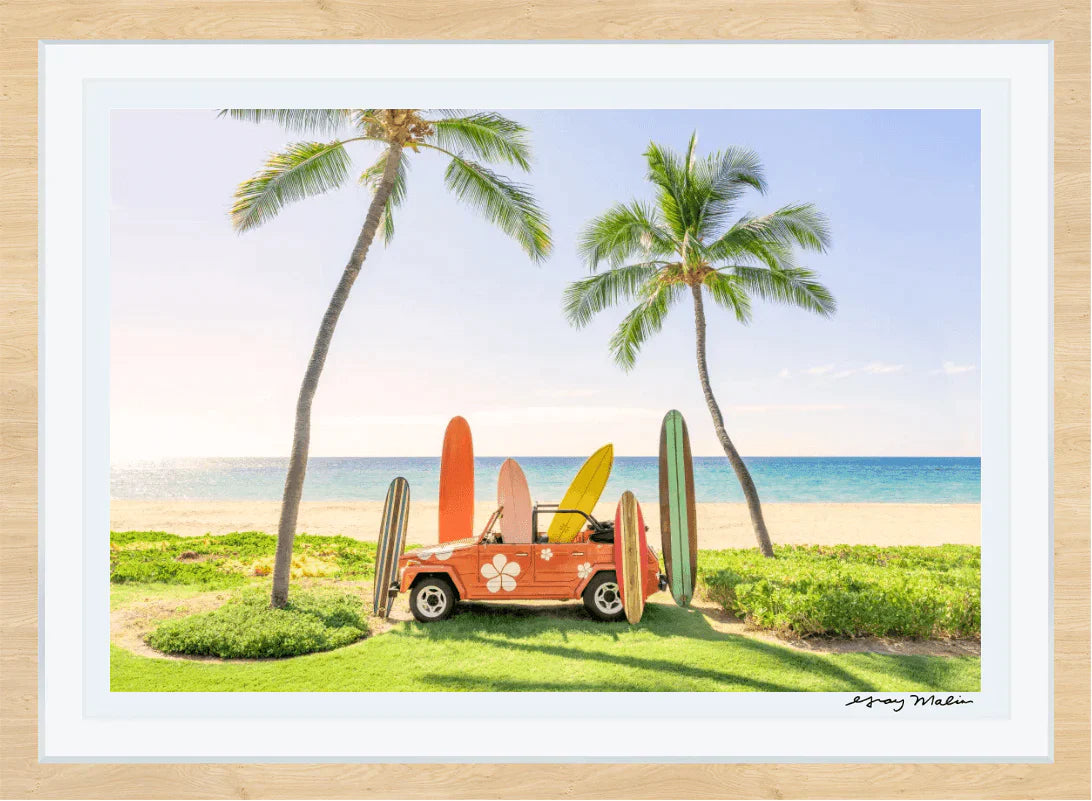 Gray Malin Mauna Kea Print Beach Buggy - Premium Hawaiian-Inspired Towel for Pool, Beach & Outdoor Adventures