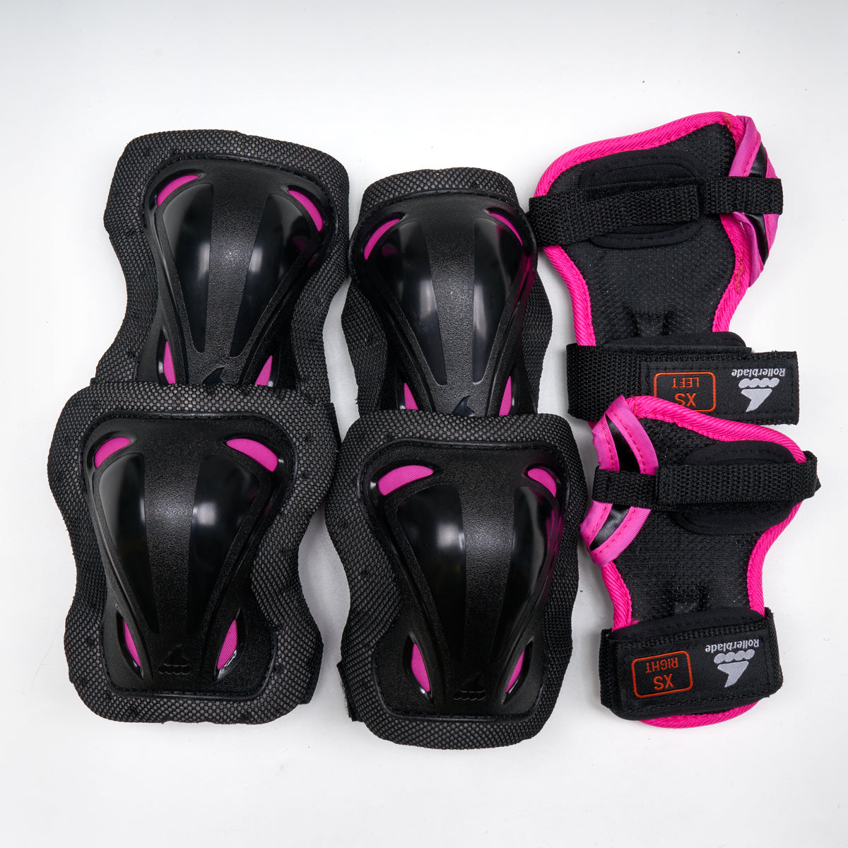 Rollerblade Microblade Combo Junior Adjustable Inline Skates for Kids - Black & Pink - Perfect for Outdoor Play, Birthday Gifts & Roller Skating Lessons