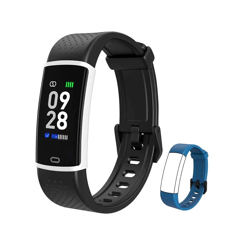 Fitness Tracker Watch with Heart Rate Monitor - Waterproof Activity Tracker for Kids, Women & Men - Step Counter, Pedometer for Walking, Running & Workouts - Perfect for Daily Exercise & Health Monitoring