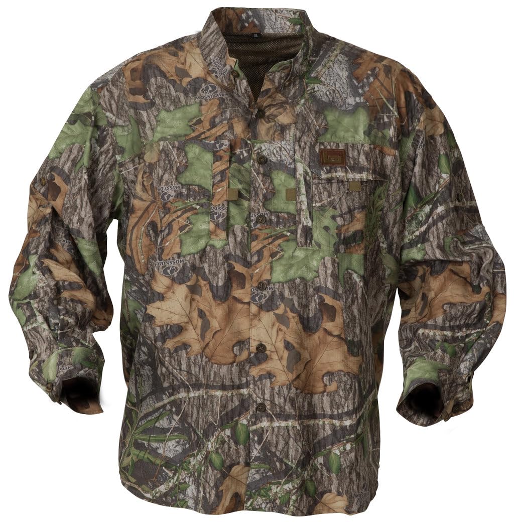 Lightweight Camo Hunting Shirt with Banded Cuffs - Breathable & Durable for Outdoor Adventures, Deer Hunting & Tactical Training