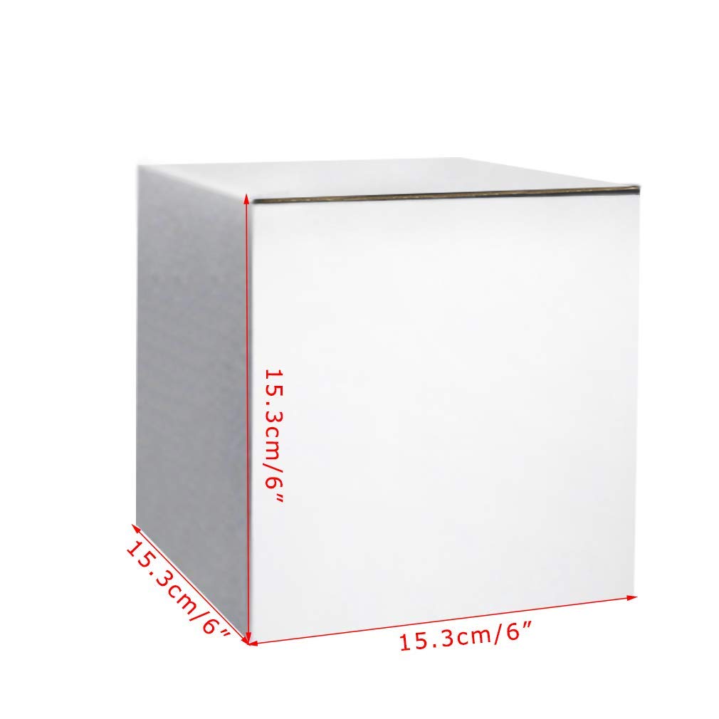 6x6x6 Small Shipping Boxes - White Packing Boxes for Ecommerce & Gifts