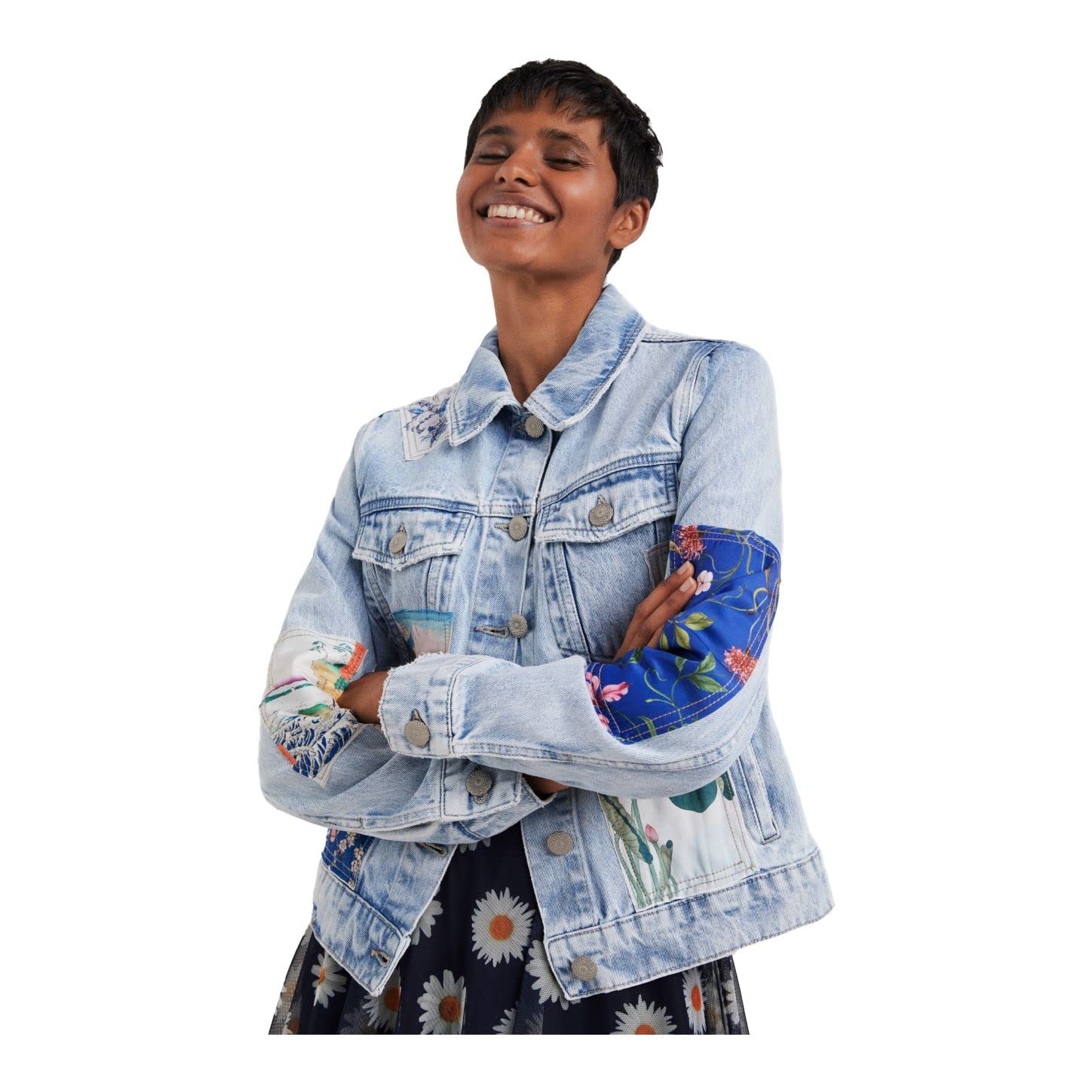 Desigual Women's Winter Coat - Waterproof Warm Jacket with Hood for Outdoor Activities | Fashionable Long Trench Coat for Casual Wear & Travel