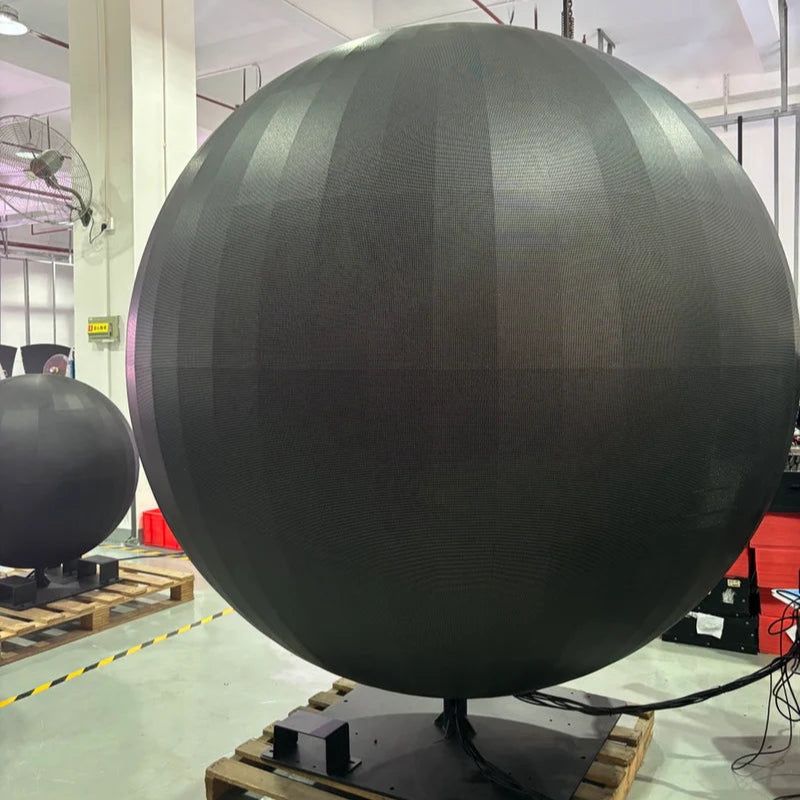 5.9ft (1.8m) Diameter Indoor LED Ball Display - 800 Nits Brightness - Complete Set for Events, Parties, and Commercial Displays