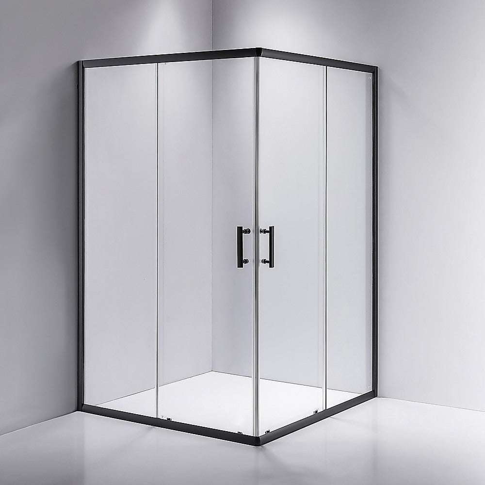 1200 x 900mm Sliding Door Nano Safety Glass Shower Screen by Della Francesca - Tempered Glass Bathroom Enclosure for Modern Homes, Hotels & Spas