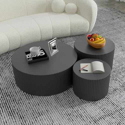Black Round Set of 3
