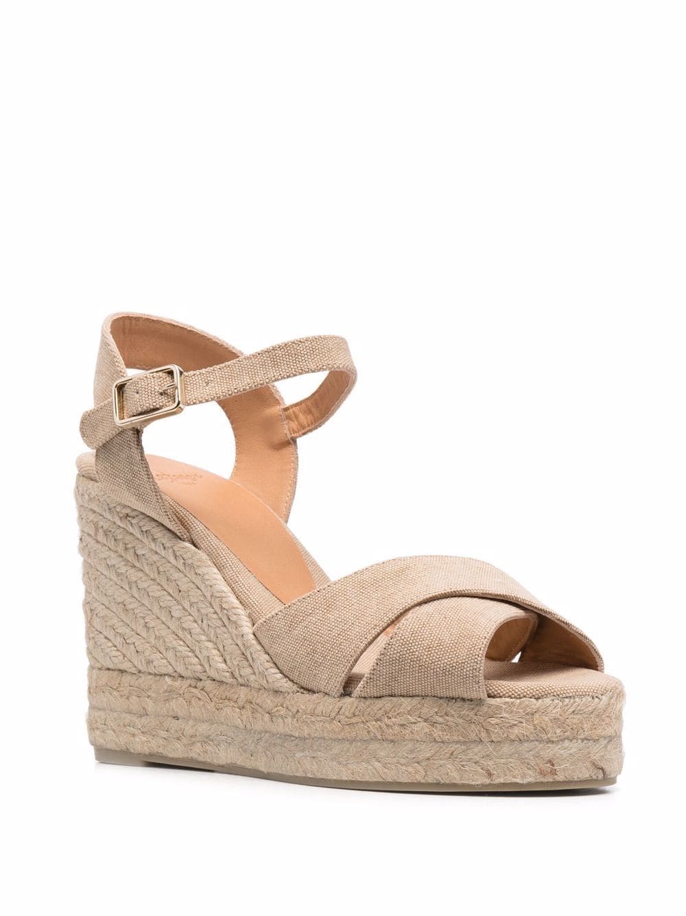 Castaner Beige Wedge Sandals for Women - Comfortable Summer Espadrille Shoes for Beach, Vacation & Casual Outings