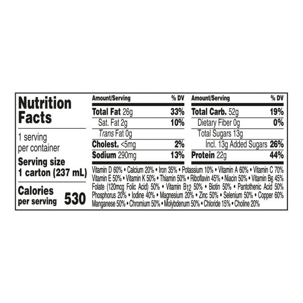 Boost Very High Calorie Nutritional Drink - 8 oz Carton (24 Pack) | High Protein Meal Replacement Shake for Weight Gain, Elderly & Recovery | Perfect for Post-Surgery, Athletes & Seniors