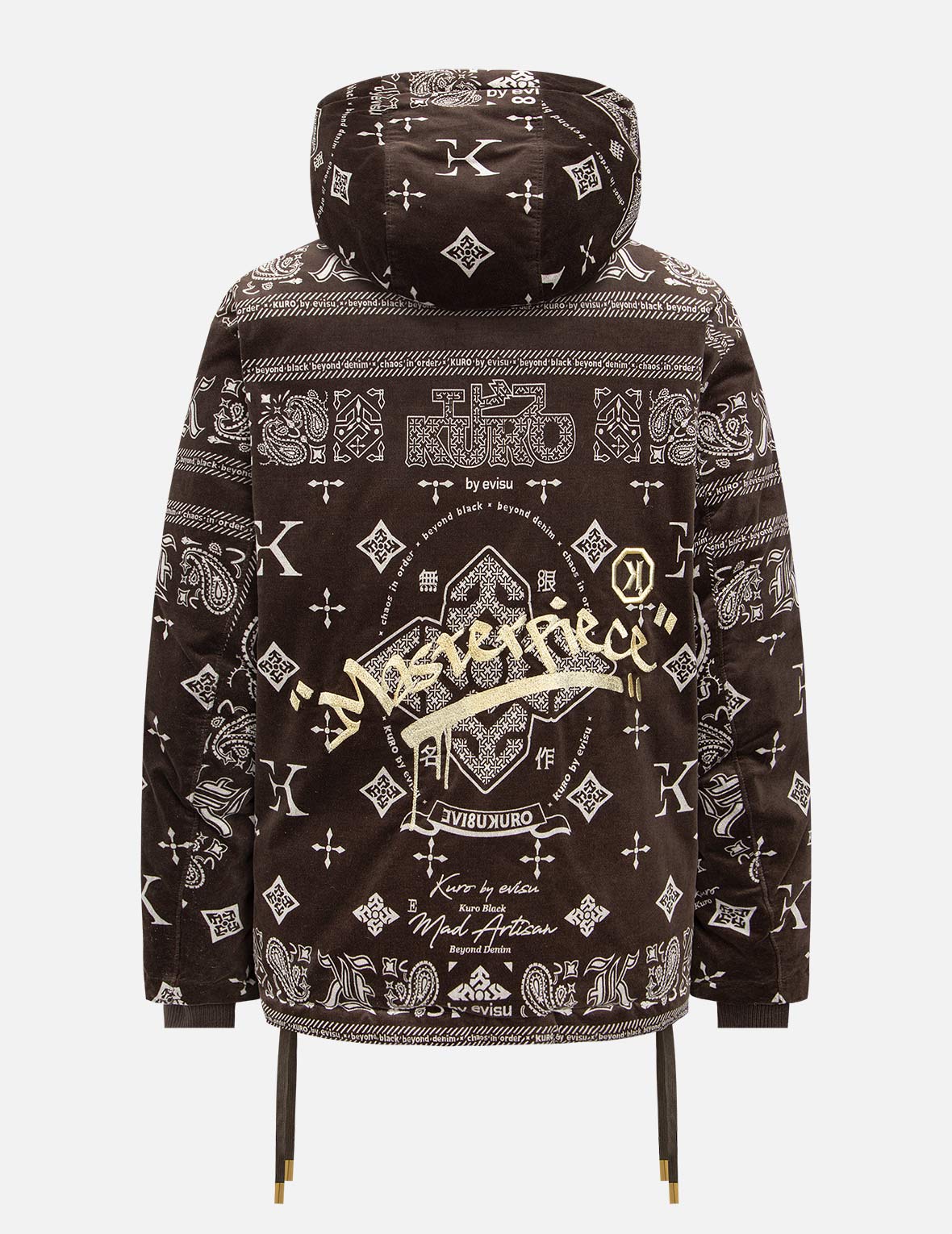 Monogram Paisley & Logo Print Down Jacket - Warm Winter Coat for Men & Women | Outdoor Activities, Skiing, Hiking & Casual Wear