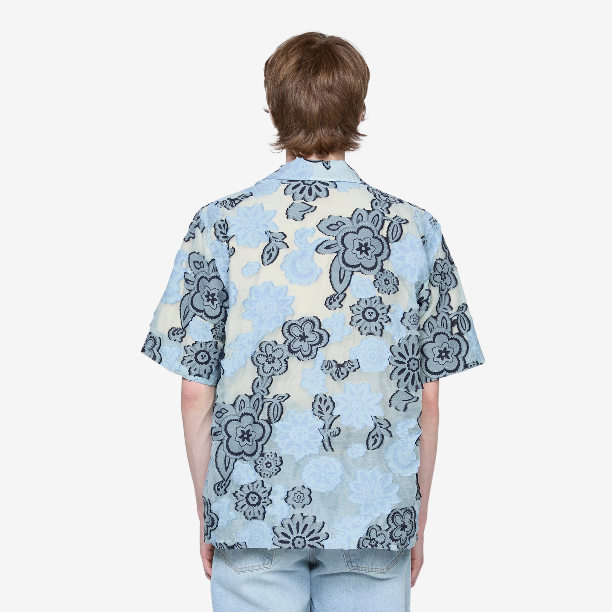 Men's Cayo Short Sleeve Casual Shirt in Light Blue - Perfect for Summer Outings & Beach Vacations