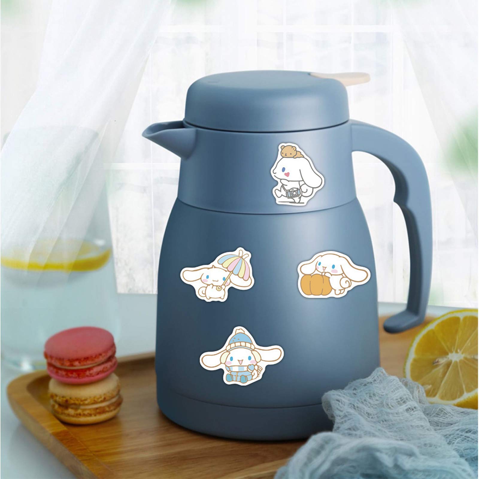 50pcs Cinnamoroll Waterproof Stickers - Cute Aesthetic Vinyl Decals for Water Bottles, Laptops, Phones, Skateboards & More | Trendy Stickers for Teens, Kids, Boys & Girls | Perfect for School, Travel & DIY Projects