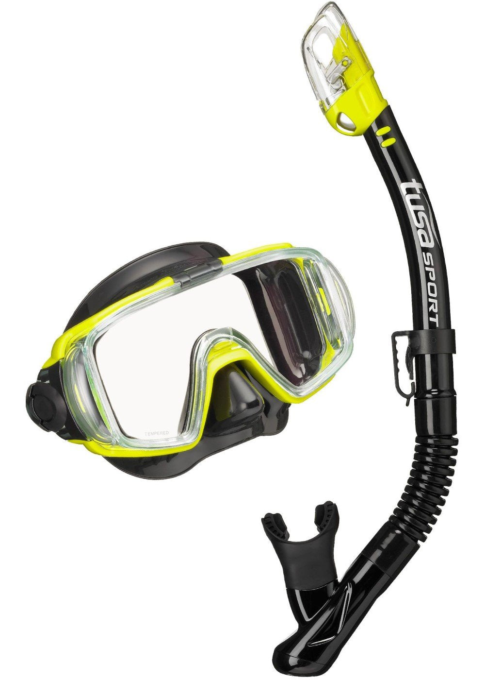 Tusa Visio Tri Ex Scuba Diving Mask & Snorkel Set - Premium Anti-Fog Snorkeling Gear for Ocean Exploration and Underwater Adventures