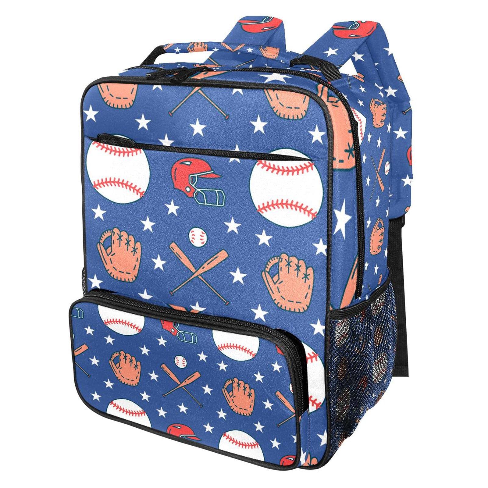 Lightweight Women's Backpack for Elementary School - Durable Bookbag for Baseball & Softball Games (Blue) - Perfect for Sports, School & Daily Use