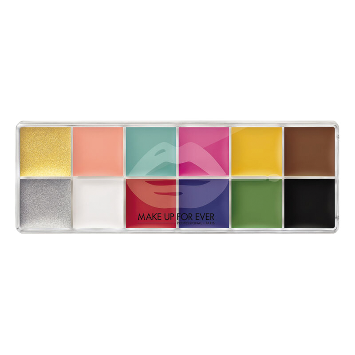 12 Flash Color Case - Multi-Use Professional Makeup Palette for Face & Body - Waterproof Cream Makeup for Stage, Halloween, Cosplay & Special Effects (SFX) Makeup Artists