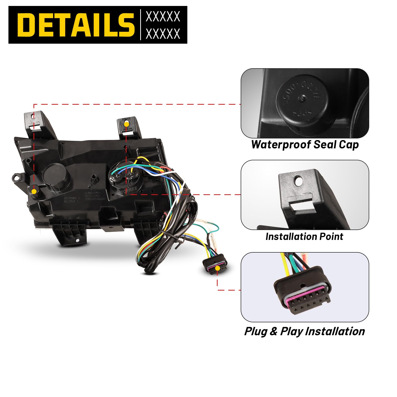 LED Sequential Turn Signal Lights for Jeep Wrangler JL (2018-2024) & Gladiator JT (2020-2024) - Clear Lens Side Marker Lights - 1 Pair - Not Compatible with Sport/Sport S Models - Upgrade Your Off-Road Vehicle Lighting for Enhanced Safety & Style