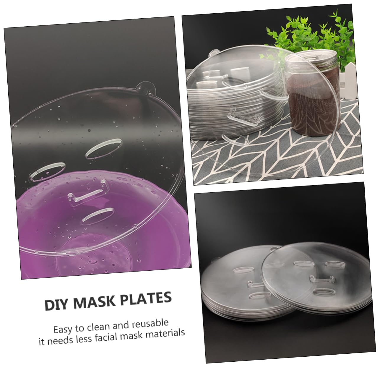 20pcs Reusable DIY Facial Mask Mold Set - Professional Mask Trays for Homemade Skincare & Spa Treatments - Perfect for Face Mask Makers, Beauty Salons and At-Home Skincare Routines