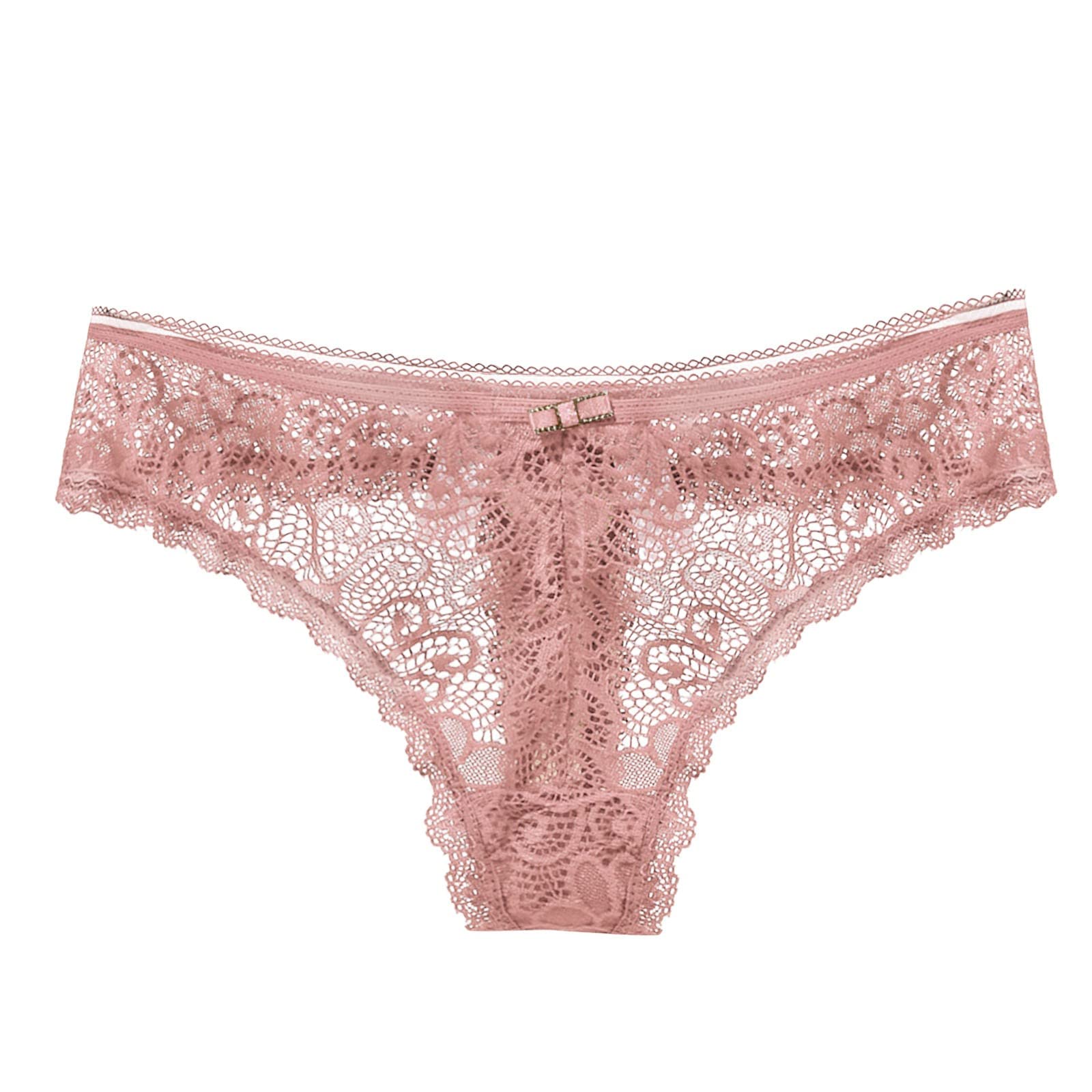 Luxury Women's Lace Bikini Underwear Size 9 - Sexy Transparent Hollow Low Waist Seamless Thin Briefs - Cotton Comfort for Everyday Wear & Special Occasions