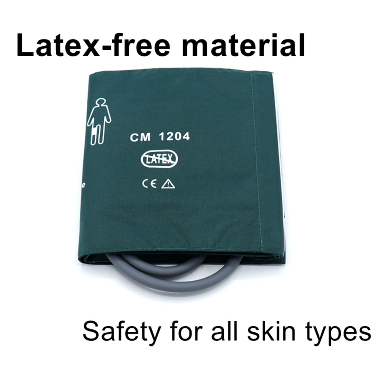 **Large Adult Blood Pressure Cuff 33-47 cm - Nylon Reusable NIBP Cuff with Double Tubes for Big Arms, No BP Connector - Ideal for Home Health Monitoring & Medical Use**