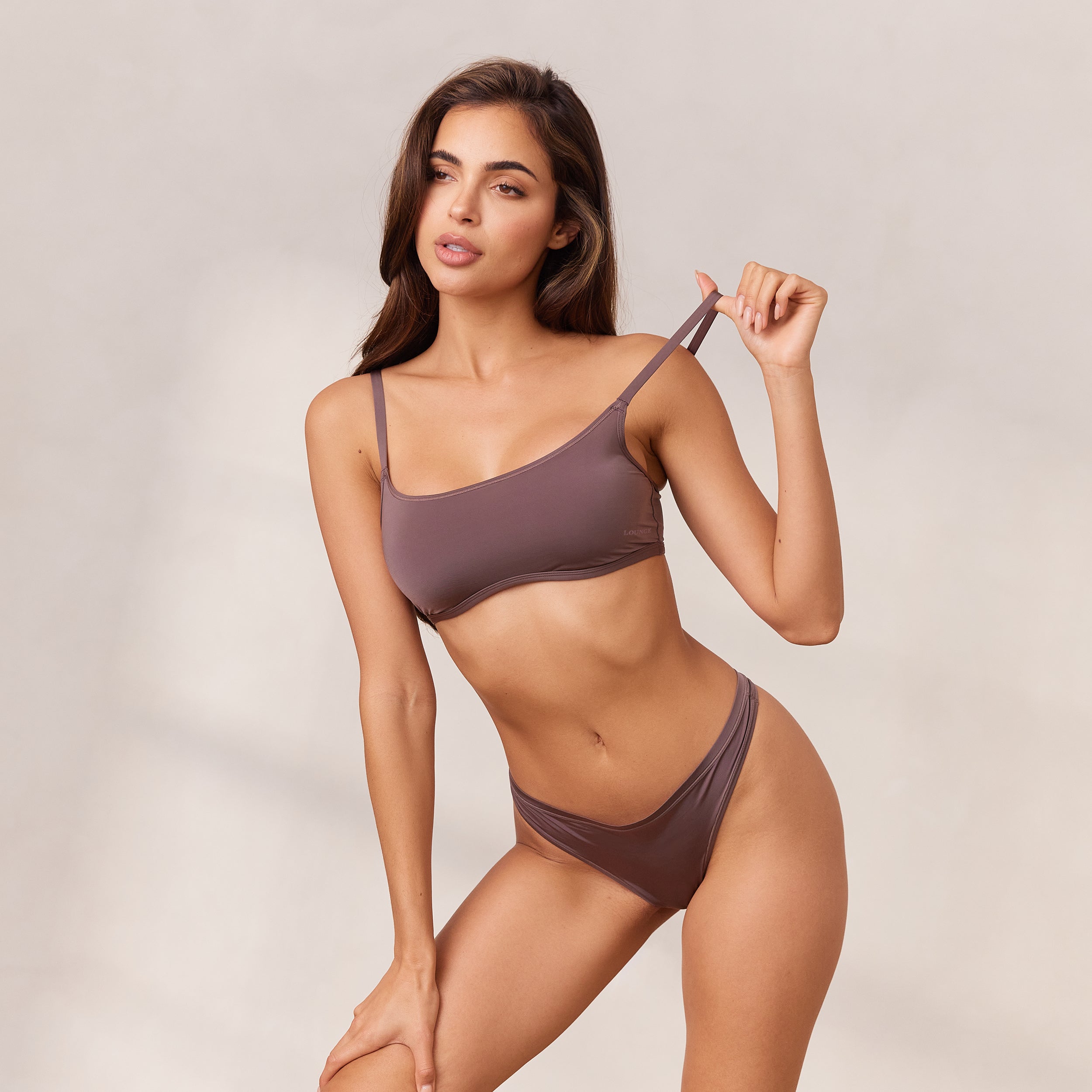 Barely There Bralette - Ultra Soft Wireless Comfort Bra in Damson Color | Perfect for Yoga, Lounge & Everyday Wear