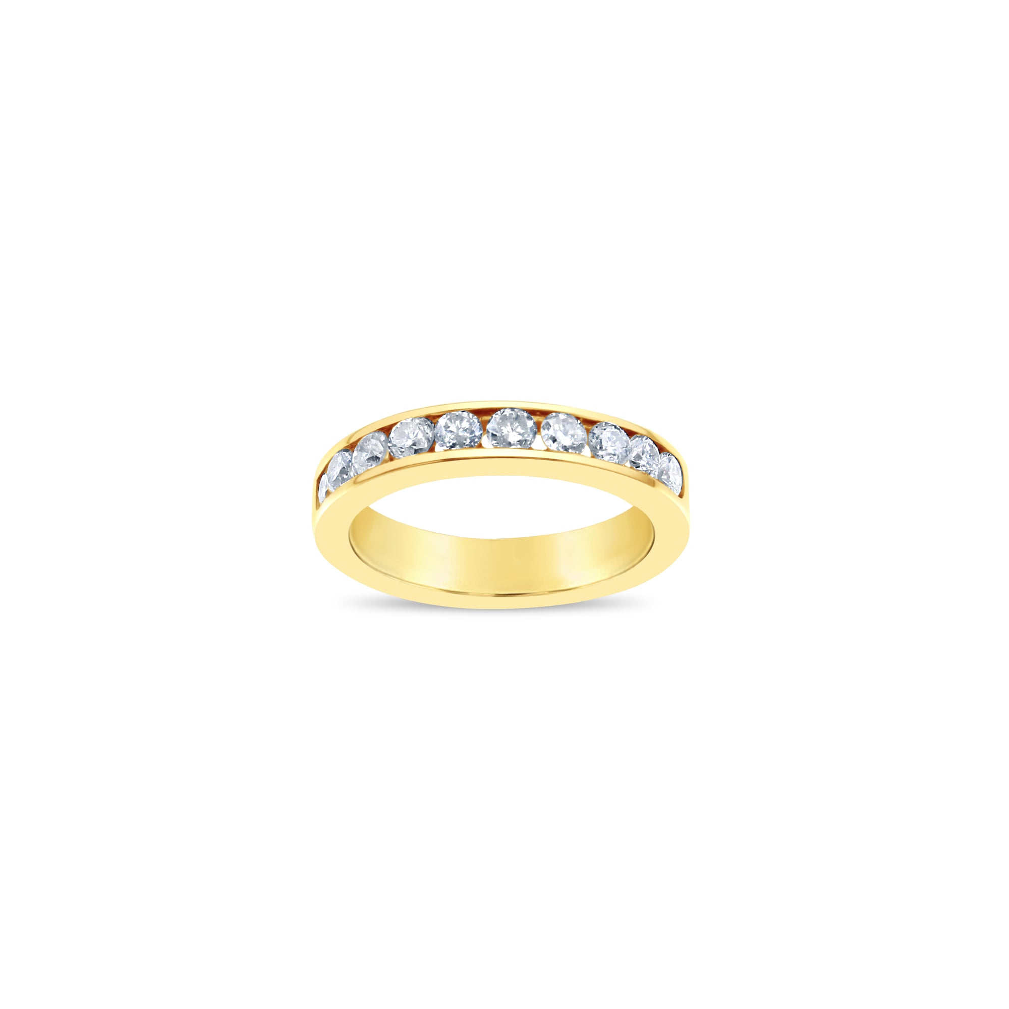 3MM One Carat Wide Diamond Band Ring for Women - 14K White Gold Wedding, Anniversary & Engagement Jewelry Gift - Perfect for Bridal, Stacking or Everyday Elegance