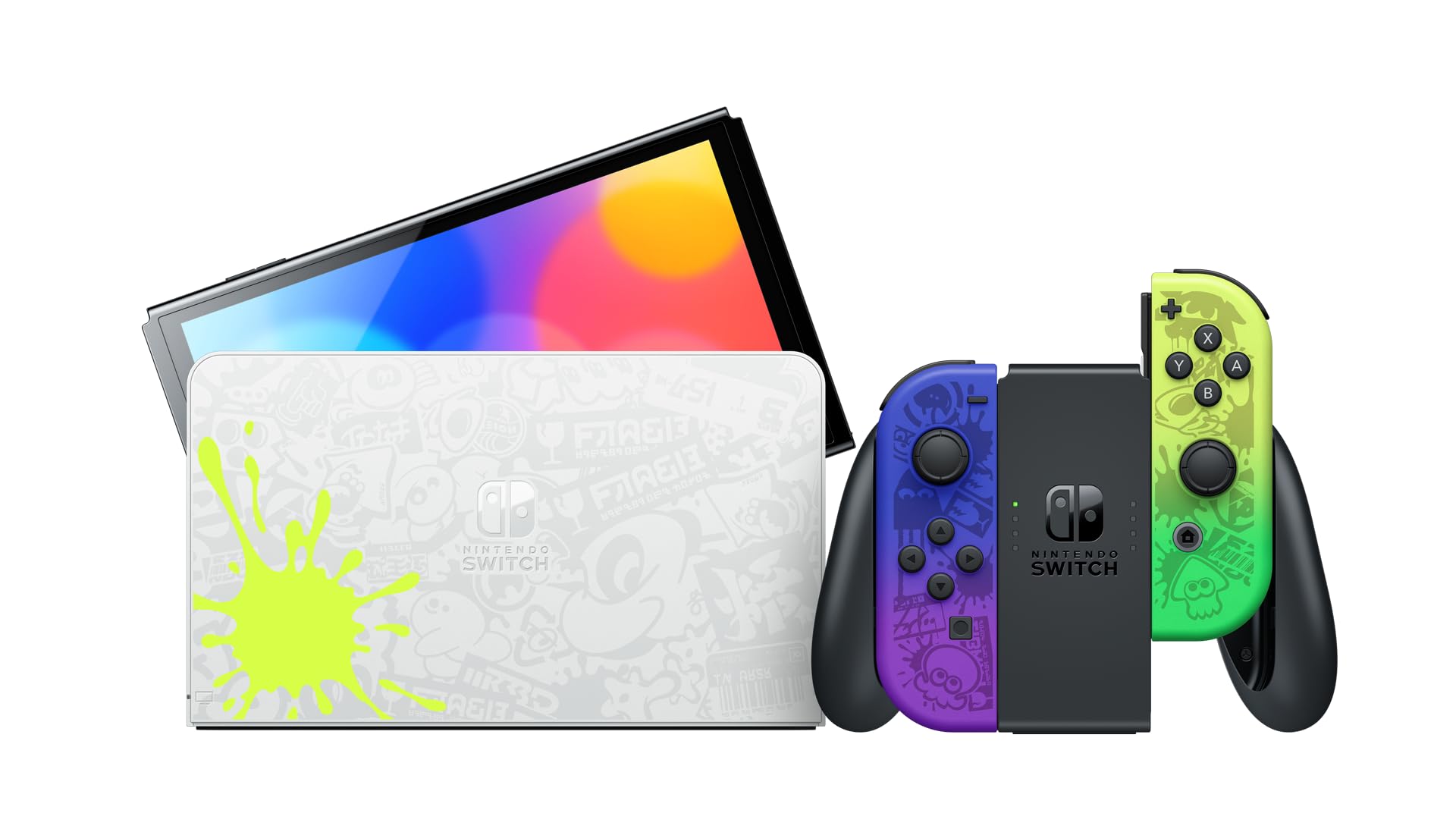 Nintendo Switch OLED Model Splatoon 3 Edition - Limited Edition Gaming Console with 7