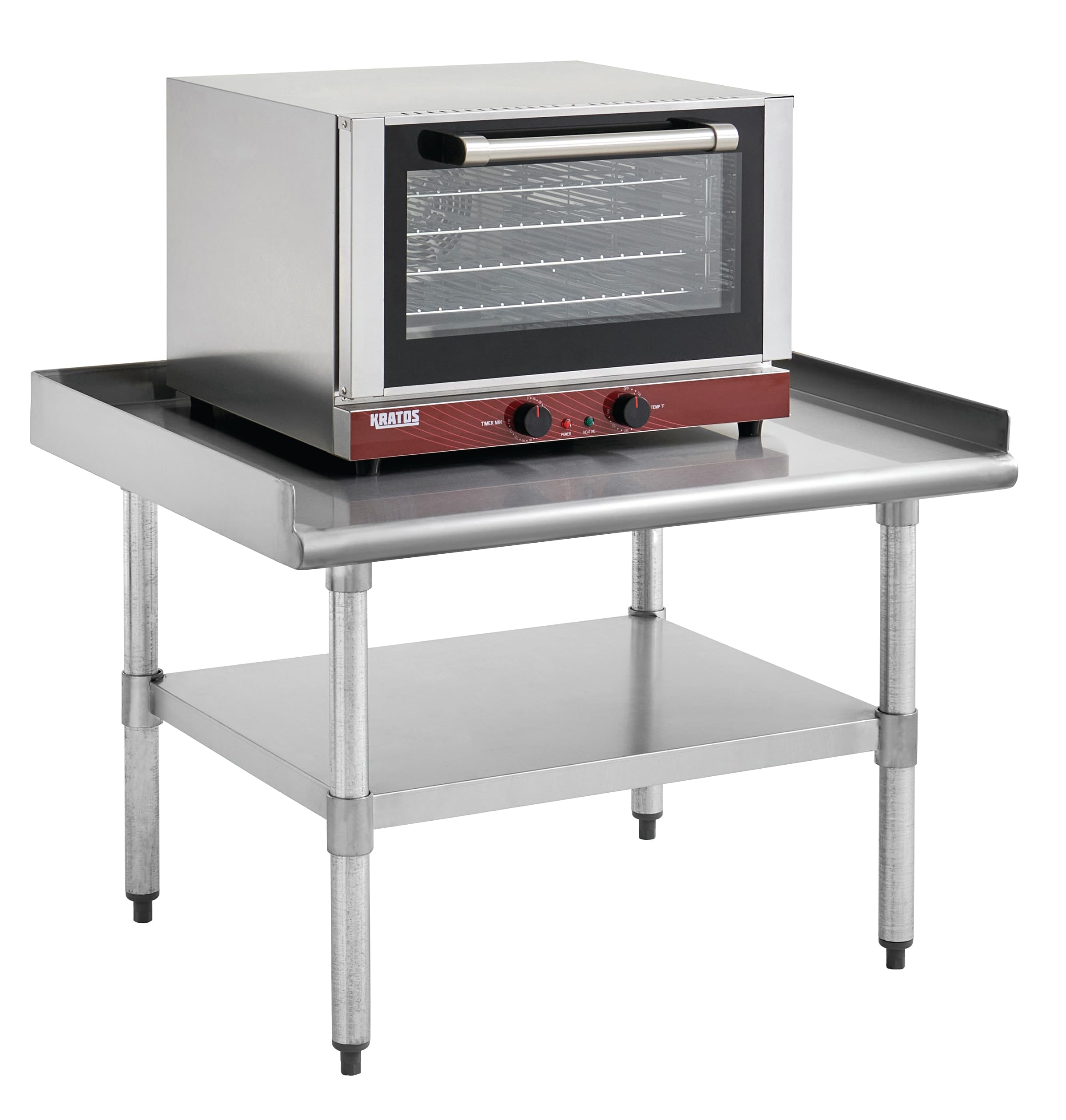 Stainless Steel Kitchen Equipment Stand 36x30 Inches with Undershelf | NSF Certified Commercial Worktable | 18 Gauge 430SS | Perfect for Restaurant Prep, Bakery Counter & Commercial Kitchen Organization