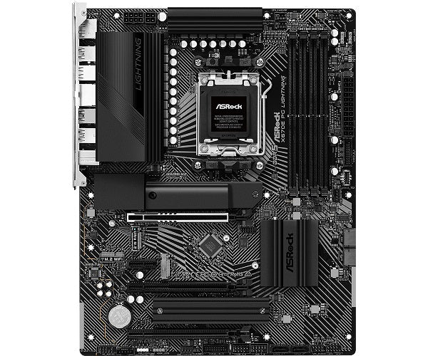 ASRock X670E PG LIGHTNING AM5 ATX Motherboard - Supports AMD Ryzen 7000 Series CPUs, DDR5, PCIe 5.0 - Perfect for Gaming PC Builds & High-Performance Workstations