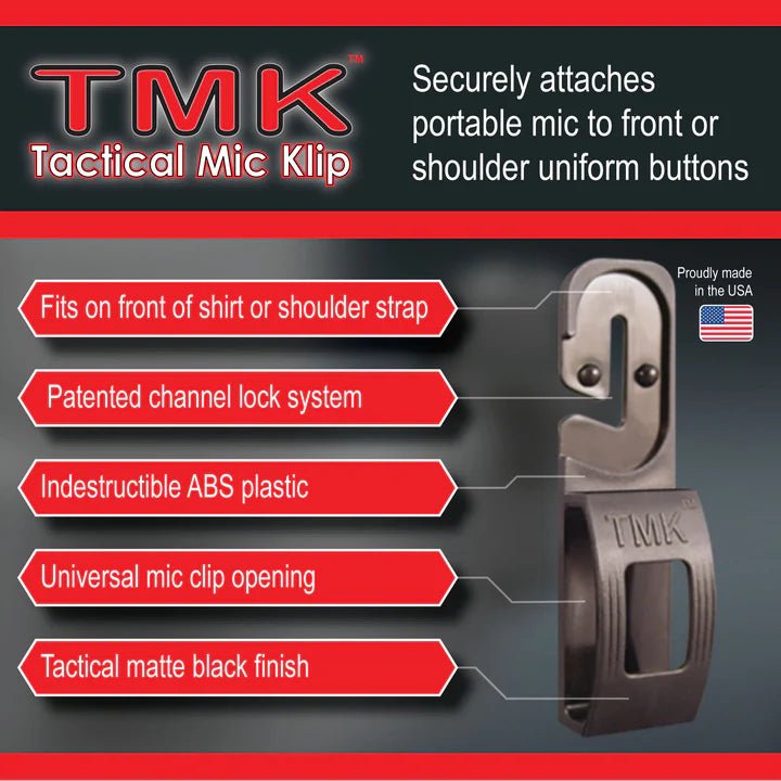 Tactical Mic Clip (TMK) - Hidden Microphone Holder for Secure & Discreet Audio Recording - Perfect for Law Enforcement, Military, and Outdoor Adventures