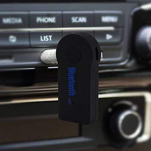 Bluetooth 5.0 Receiver Wireless Audio Adapter - 3.5mm AUX Jack for Car Stereo, Wired Headphones & Home Speakers | Smartphone & Tablet Compatible with Hands-Free Mic | Perfect for Commuting, Home Entertainment & Office Use