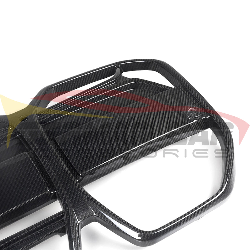 2022+ BMW i4 Carbon Fiber CSL Style Kidney Grilles for G26 - Lightweight & Durable Auto Upgrade - Perfect for Performance & Style Enhancement