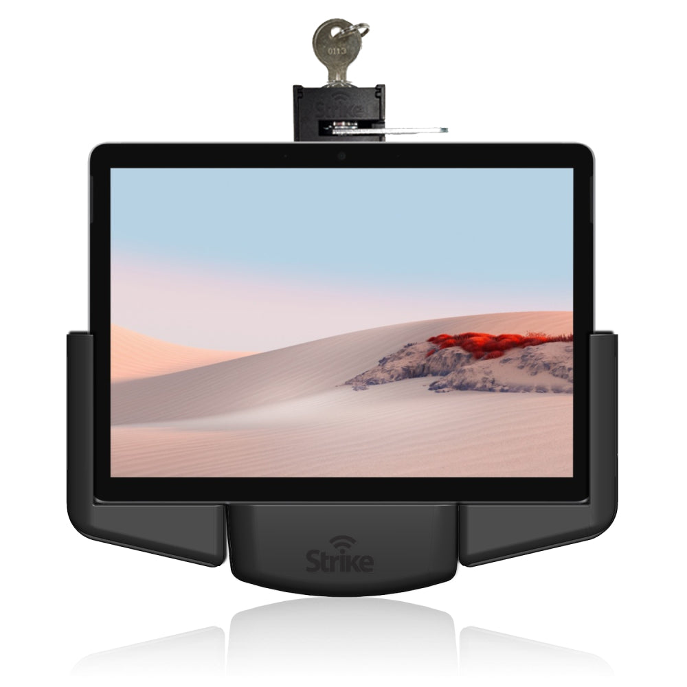 Microsoft Surface Go 2/3/4 Lockable Car Mount Holder - Secure Tablet Stand for Vehicle Dashboard, Perfect for GPS Navigation, Video Calls & Hands-Free Use While Driving