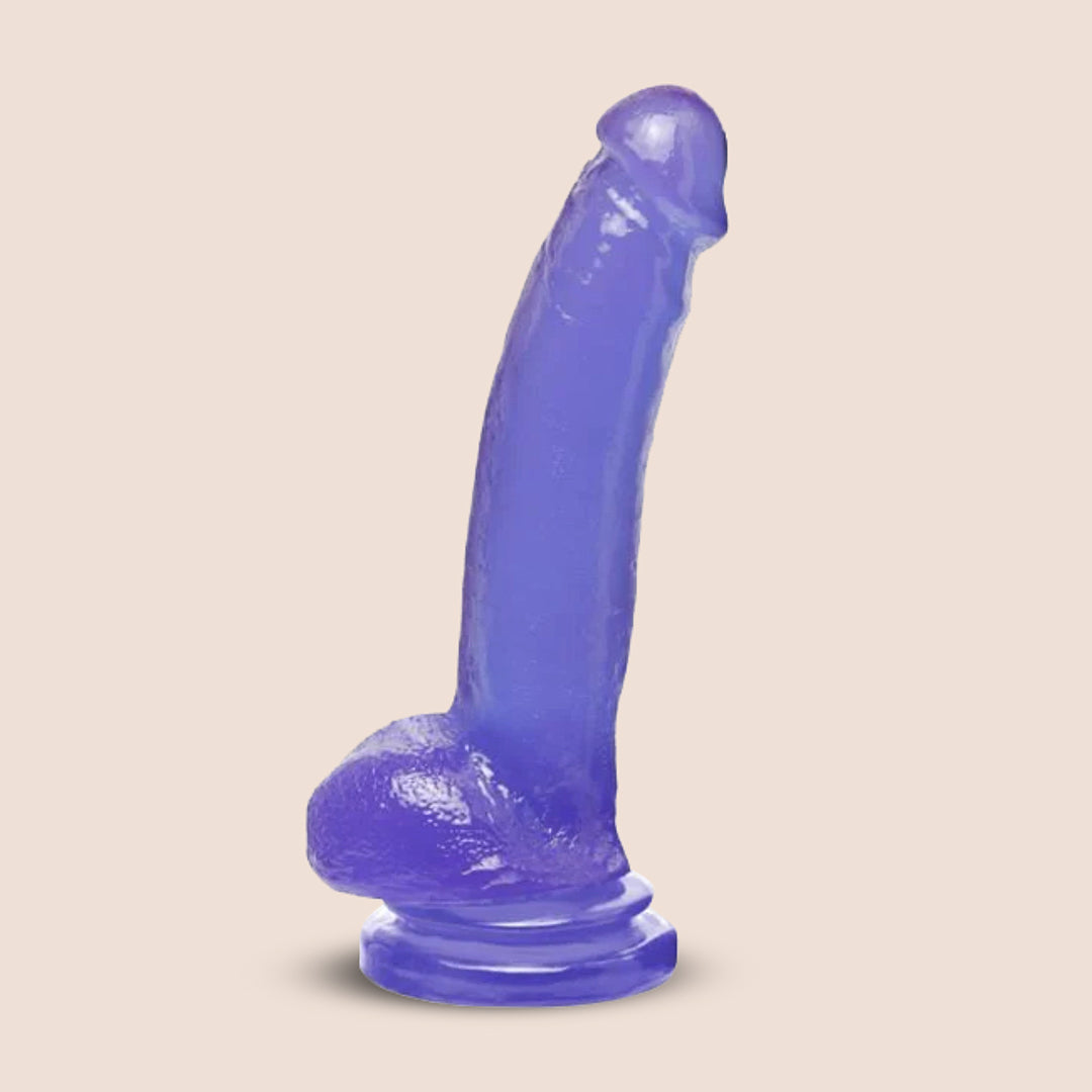 Basix 9 Suction Cup Thicky Dildo - Flexible Yet Firm Silicone Adult Toy for Hands-Free Play, Shower Fun & Discreet Storage | Realistic Feel for Solo & Couple Use