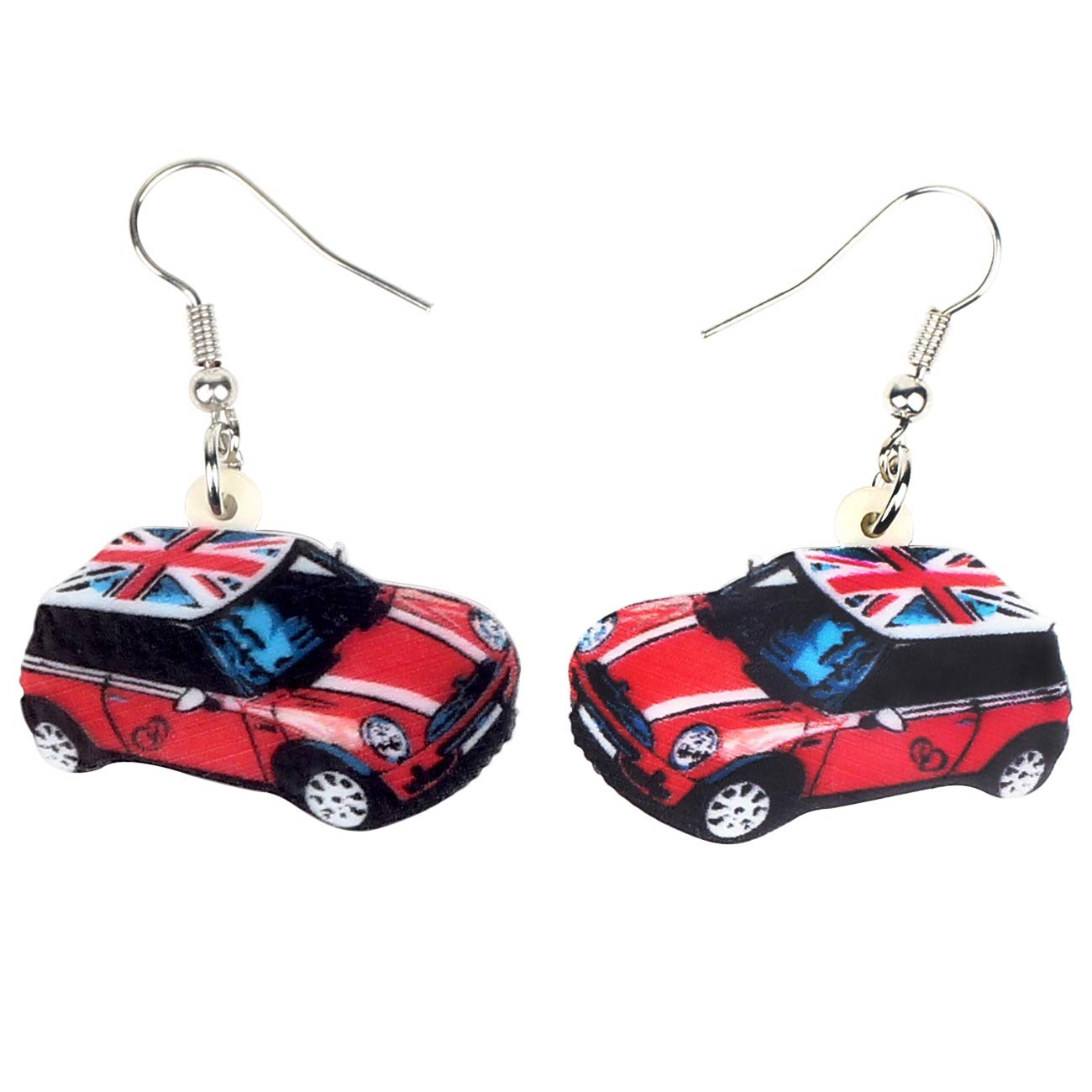 NEWEI Acrylic Beetle Car Earrings for Women - Dangle Camper Truck Jewelry - Fashion Accessories & Unique Gift - Perfect for Car Enthusiasts & Road Trips