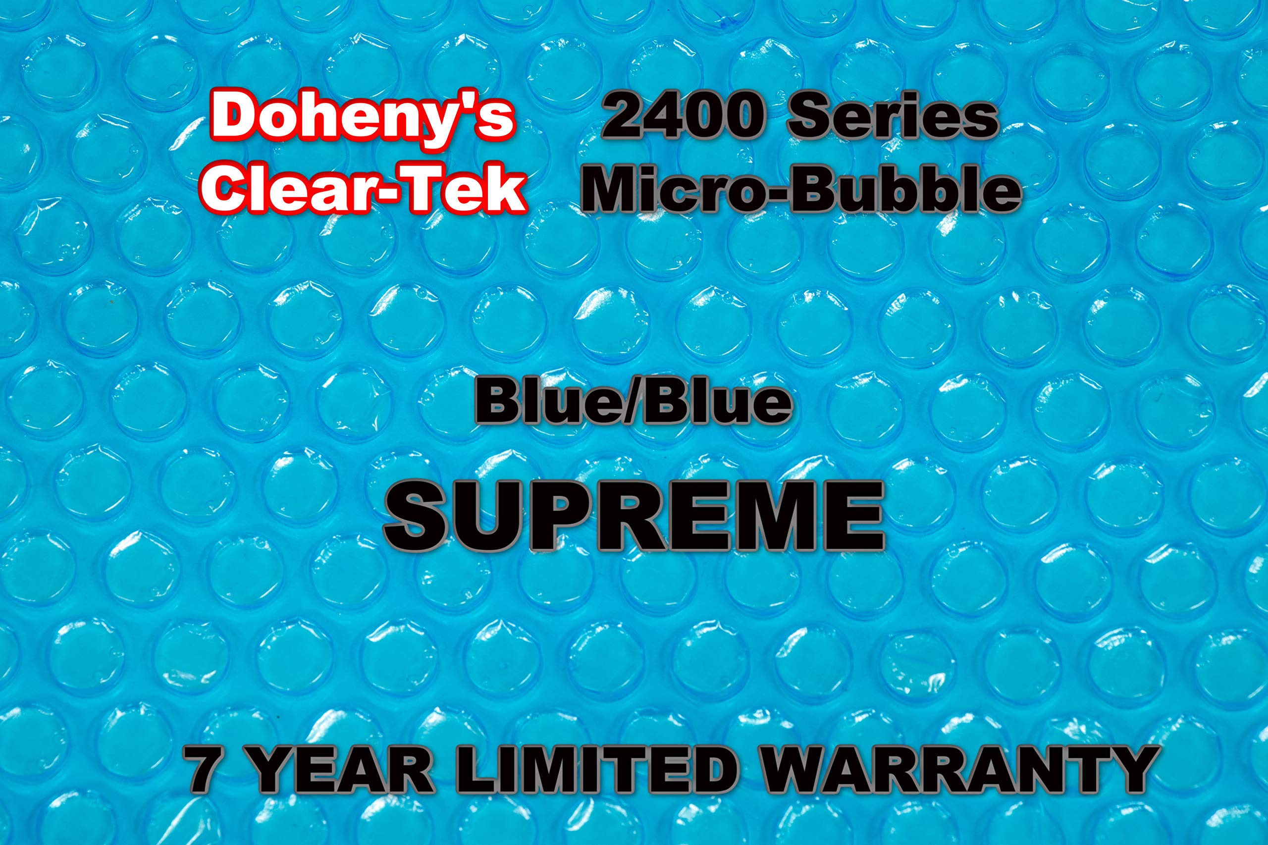 Doheny's Clear-Tek Micro-Bubble Solar Pool Cover for Above Ground Pools | Increases Water Temperature & Reduces Evaporation | Perfect for Summer Swimming & Energy Savings