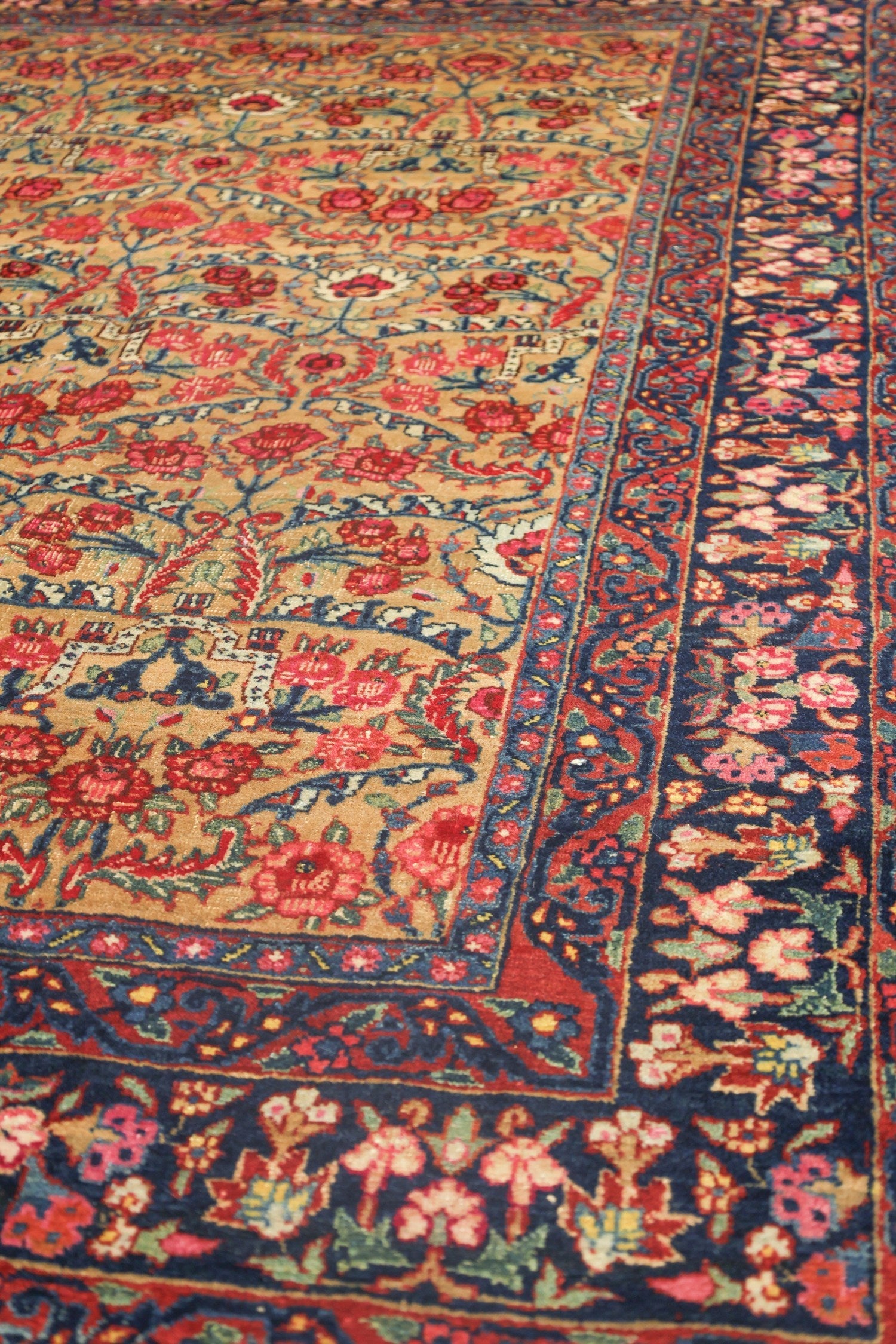 Handwoven Antique Bijar Tribal Rug - Traditional Persian Carpet for Home Decor, Living Room, Bedroom - J70640