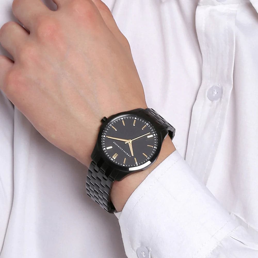 ARMANI EXCHANGE AX2144 Men's Black Stainless Steel Watch - Stylish Chronograph for Business, Casual & Formal Occasions