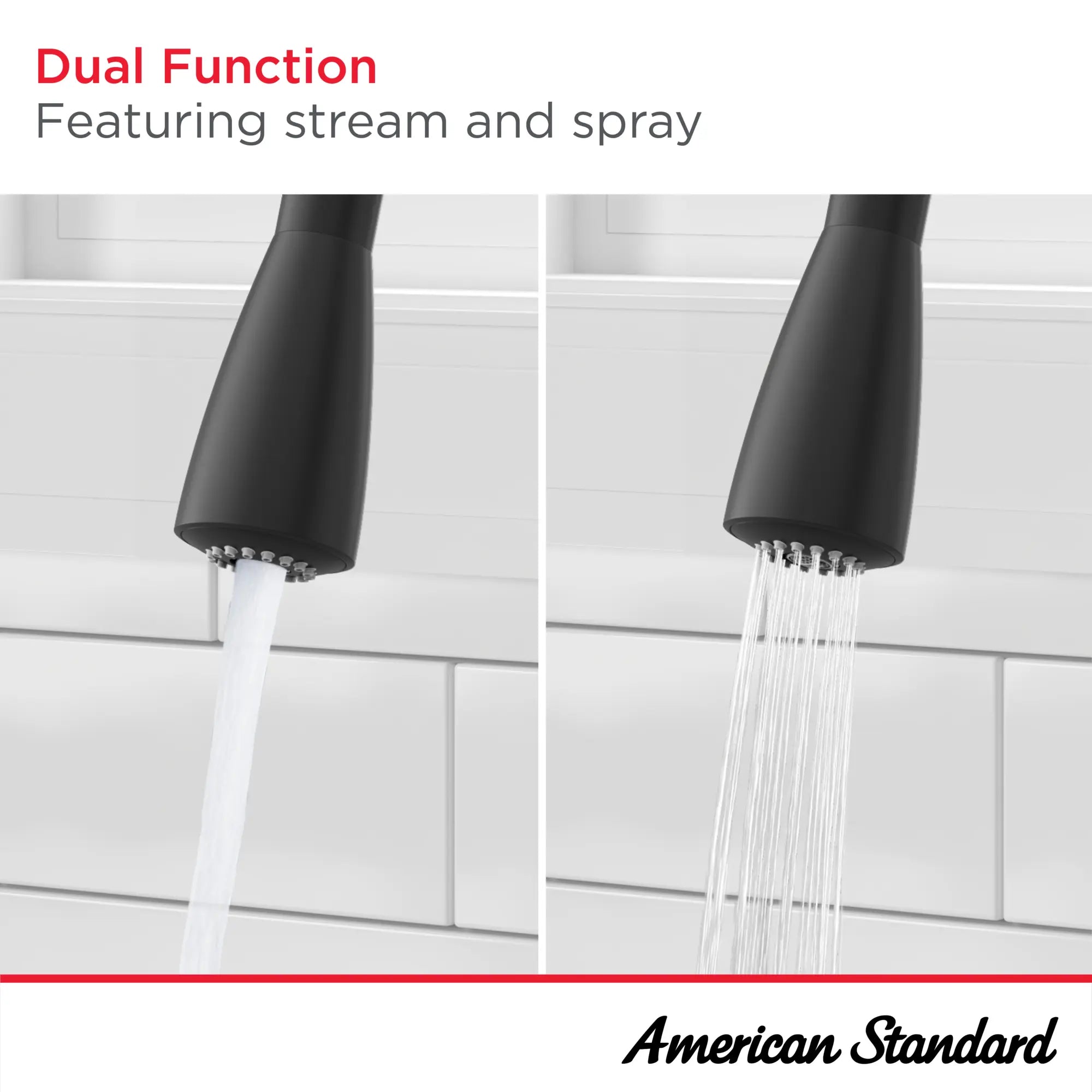 Fairbury® Single Handle Pull Down Kitchen Faqaucet with Dual Spray - 1.8 GPM (6.8 L/min) Water Flow, Lever Handle Design - Perfect for Modern Home Kitchen Sink, Dishwashing & Food Prep