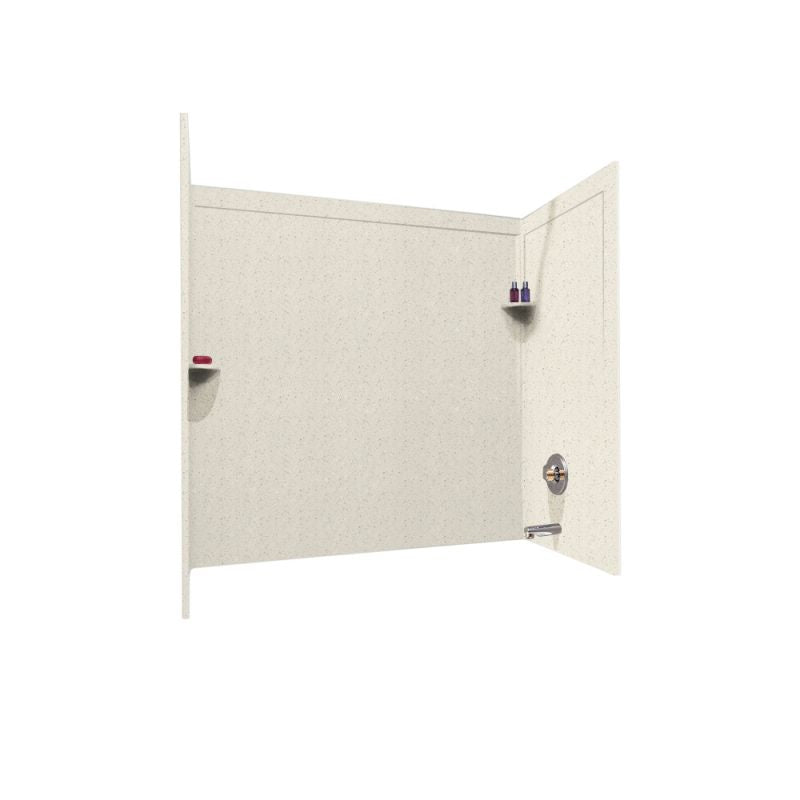 32 x 60 Inch Swanstone Bathtub Wall Kit with Molded Trim - Durable Acrylic Shower Surround for Bathroom Remodel, Waterproof & Mold-Resistant (Perfect for Modern Home Renovations)