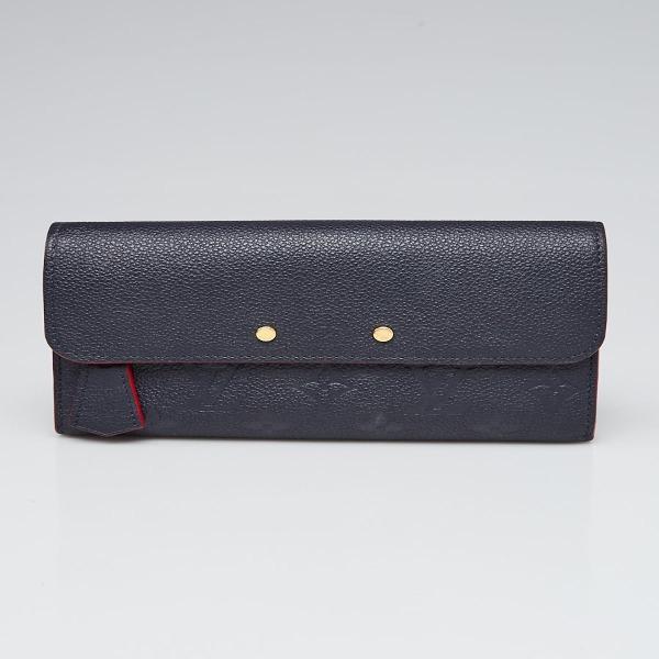 LV Pont Neuf Wallet Monogram Empreinte Leather in Marine Rouge - Luxury Women's Wallet for Everyday Use & Travel Essentials