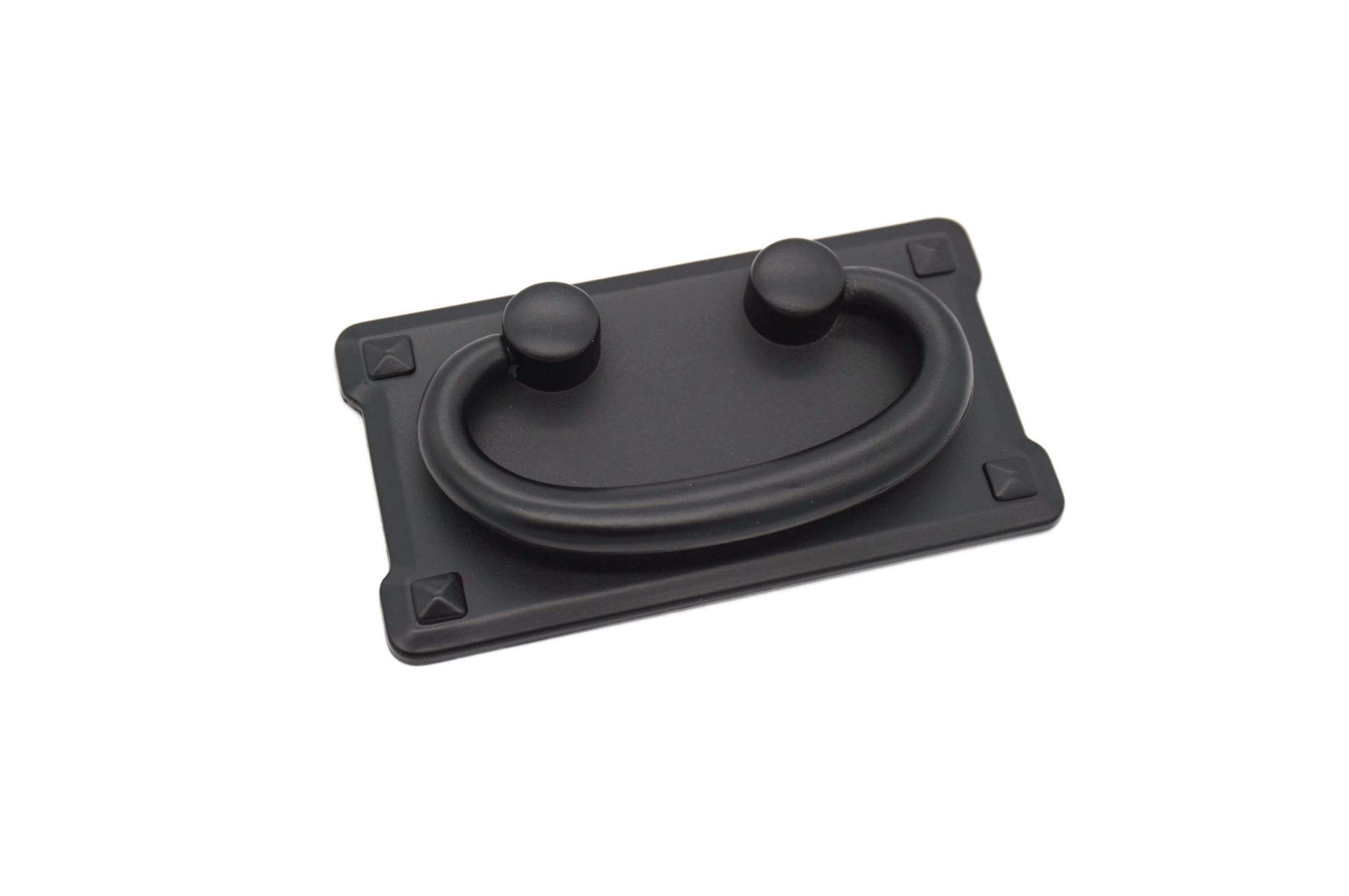 Mission Style Cabinet Pulls - Flat Black Finish, Large Size - Arts and Crafts Furniture Hardware for Kitchen Cabinets & Drawers
