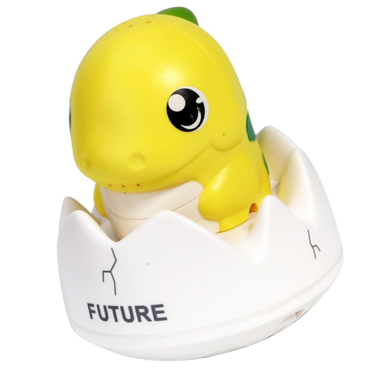 UPKOCH 4 Pack Dinosaur Bath Toys for Kids - 1200mAh Battery Powered Floating Bathtub Toys (Yellow) - Fun Bath Time & Pool Play for Toddlers