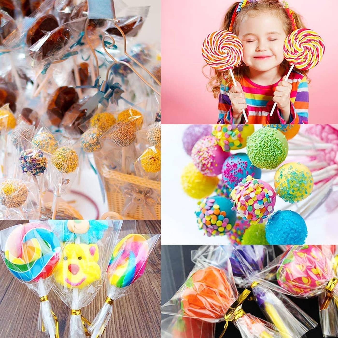 **610PCS Cake Pop Molds Kit - Lollipop Maker Set with Stand, Sticks, Wrappers, Decorating Pen, 4 Piping Tips & Measuring Cup (Pink) - Perfect for Birthday Parties, Baby Showers & DIY Dessert Decorating**