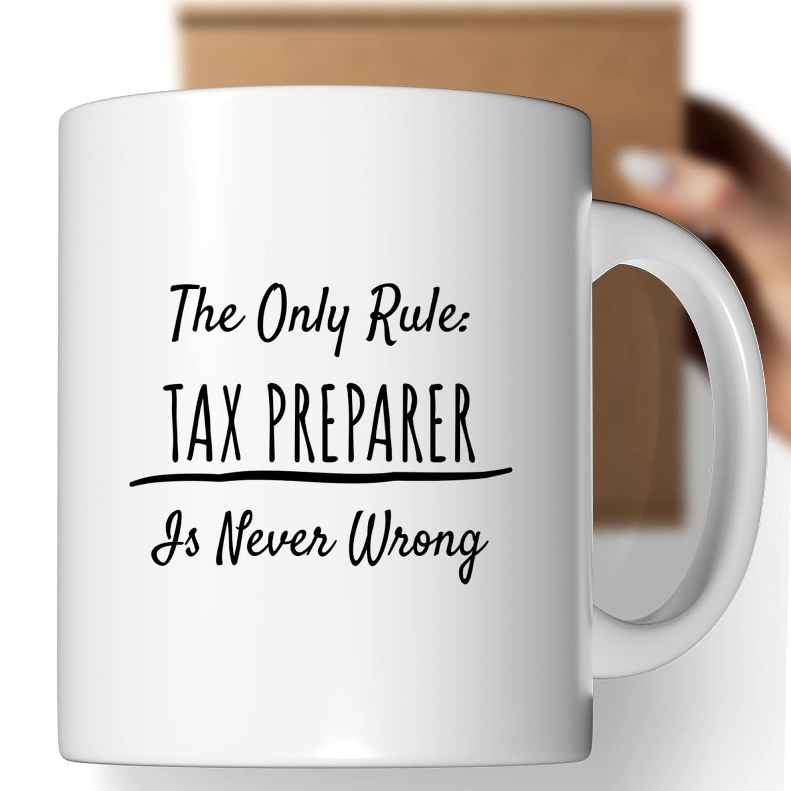 Funny Coffee Mug with Tax Preparer Jokes - Perfect Office Gift for Men & Women - Great for Tax Season, Office Parties & Coworker Appreciation
