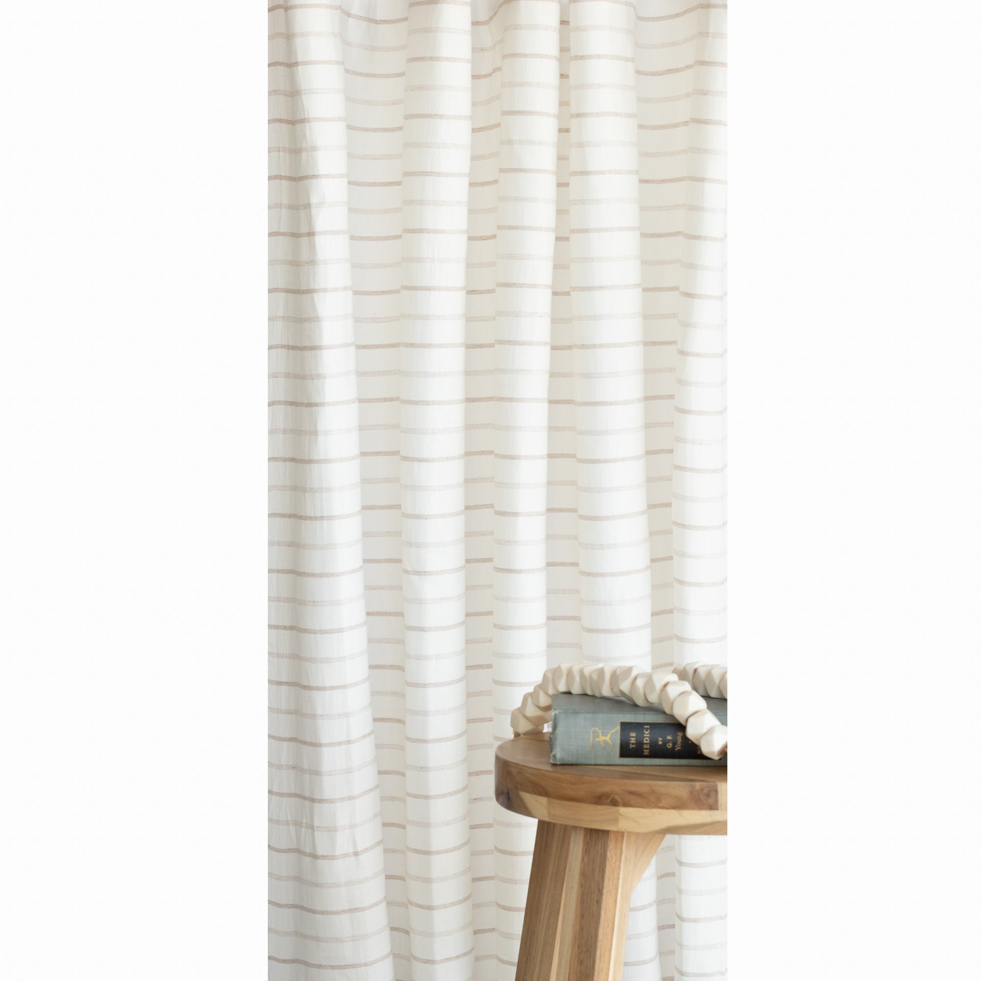 Premium Fraser Stripe Fabric - 100% Natural Cotton Woven Textile for Upholstery, Curtains & Home Decor Projects