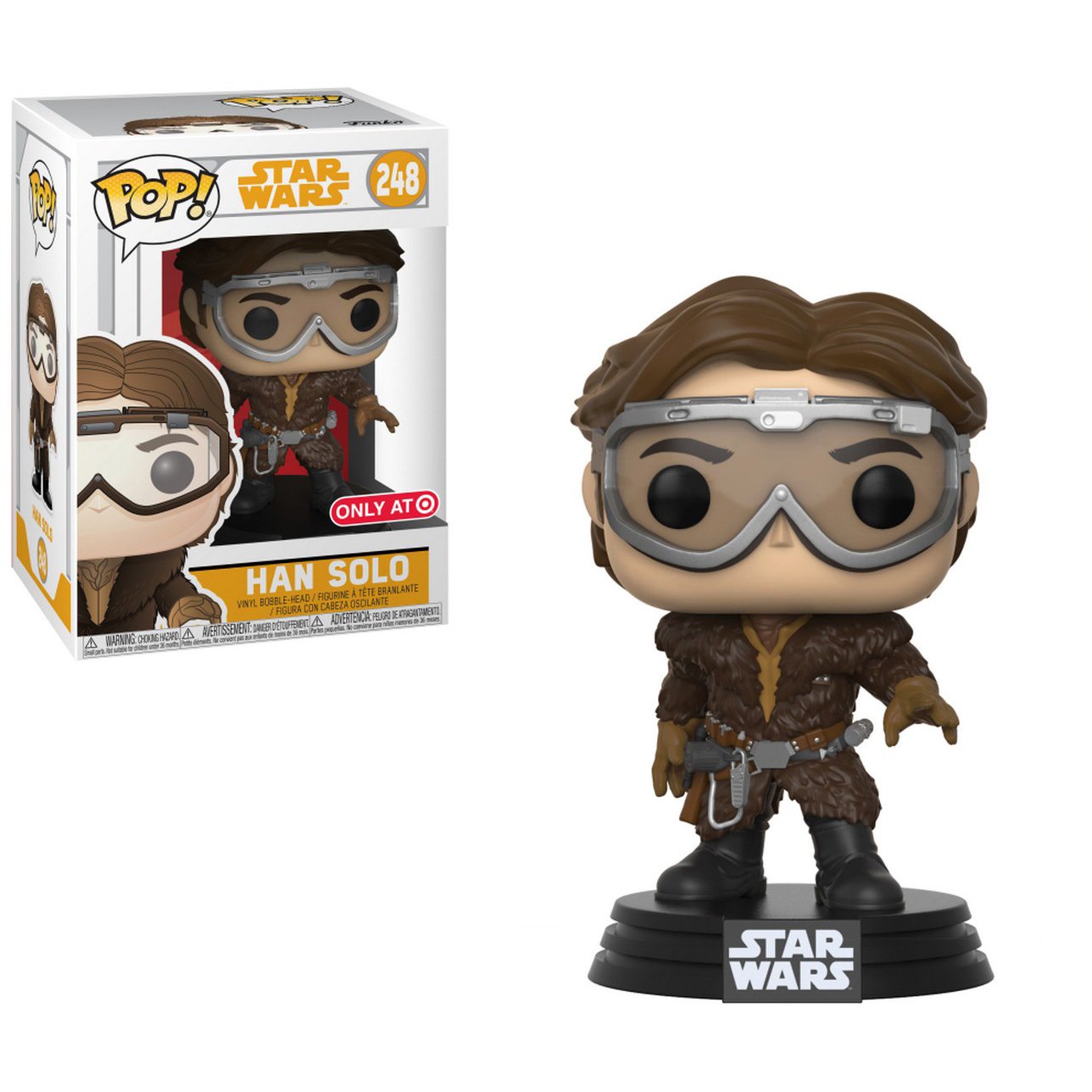 Funko Pop! Vinyl Figure - Han Solo (Target Exclusive) from Solo: A Star Wars Story with POP! Compatible PET Plastic Protector Case - Collectible Action Figure for Star Wars Fans & Display Protection - Perfect for Home Decor, Office Display, and Gift Giving