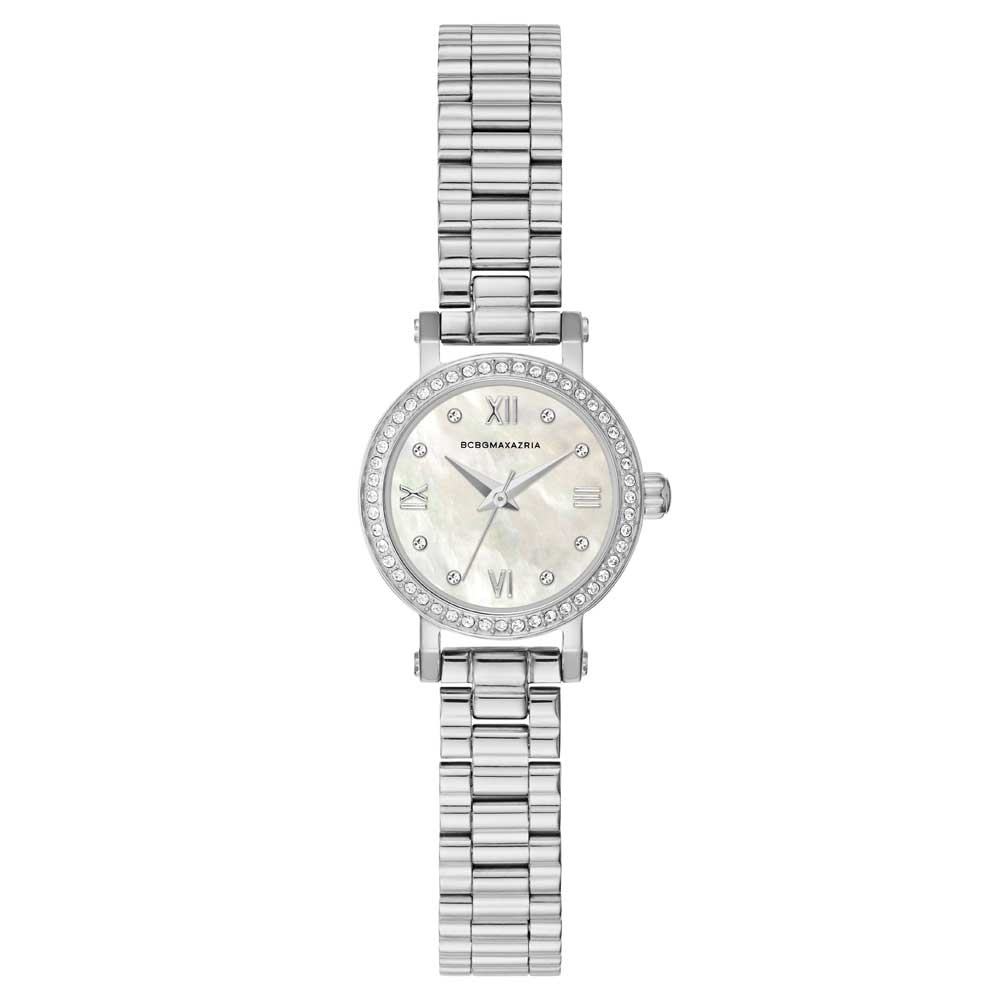 BCBGMAXAZRIA Women's Quartz Silver Stainless Steel Watch BG50673002 - Elegant Timepiece for Office, Party & Everyday Wear